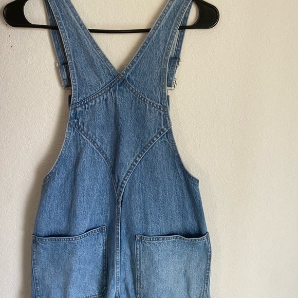 Madewell Denim Relaxed Carpenter Cottagecore Overalls in Lewisberg Wash Size XXS - Picture 15 of 16